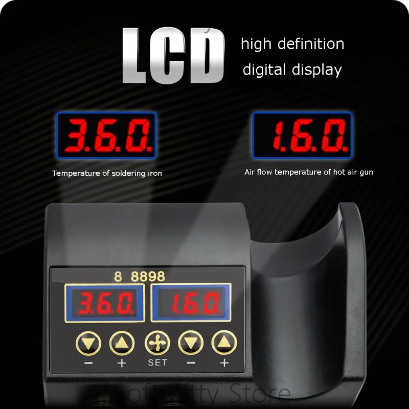 750W 2 in 1 Soldering Iron Hot - đánh giá và giá 2 In 1 Soldering Rework Station 750W